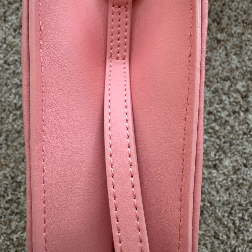 NIB Ree Projects Helene Hobo Mini Raffia Bag in Peach - Picture 9 of 14